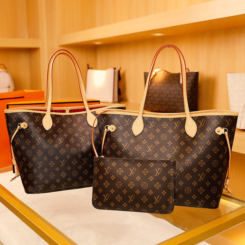 2022 new women's bag large capacity leather handbag lbcase