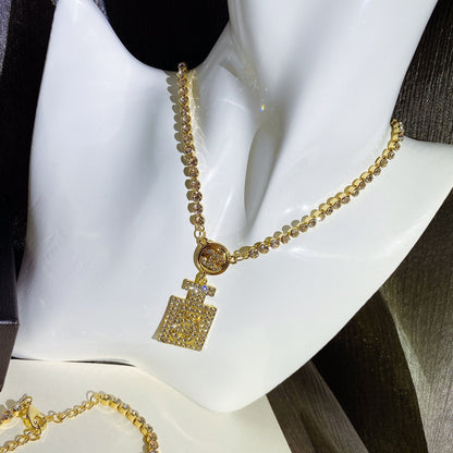 Luxury Diamond Pendant Necklace lbcase