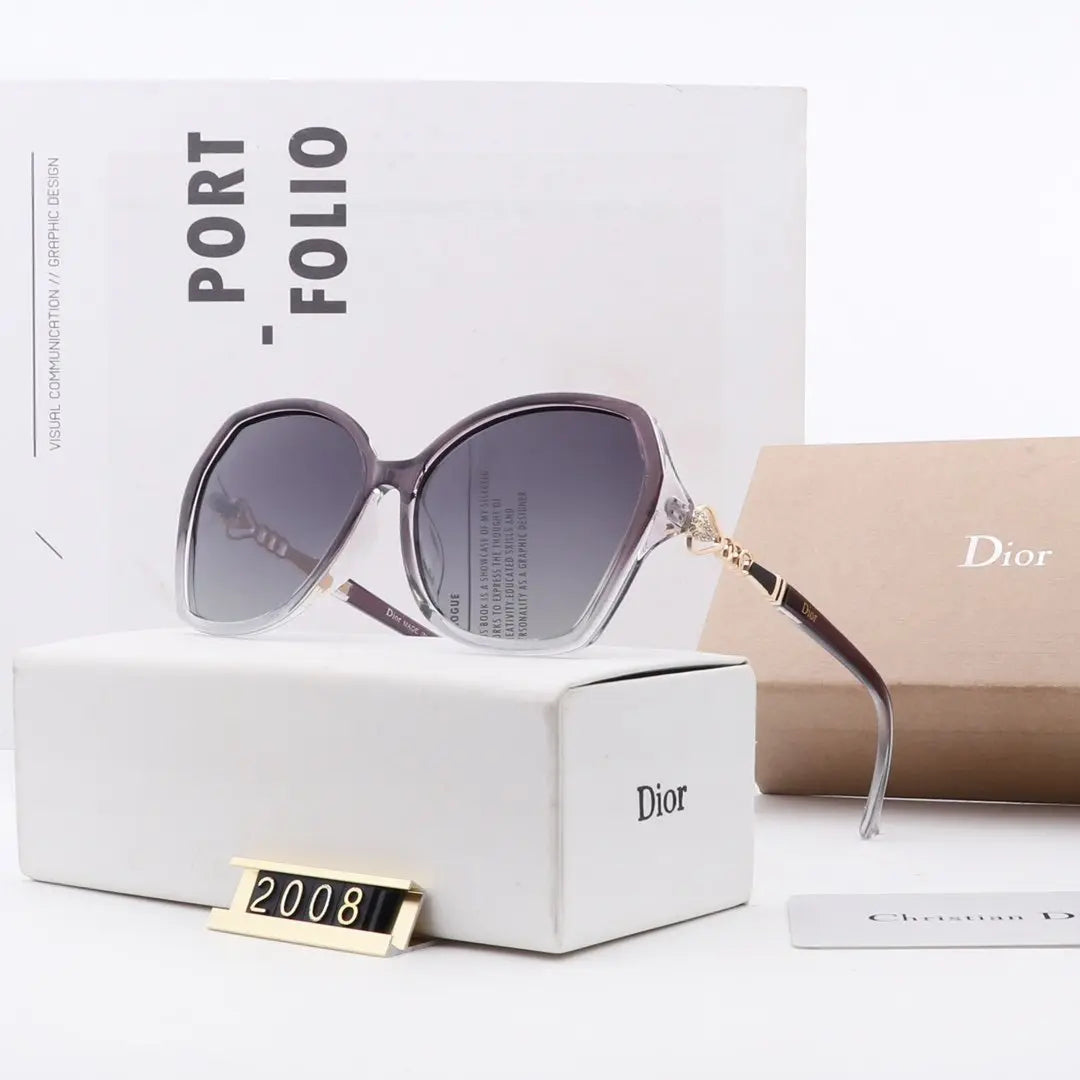 5 STYLE PURPLE LENS OUTDOOR SUNGLASSES lbcase