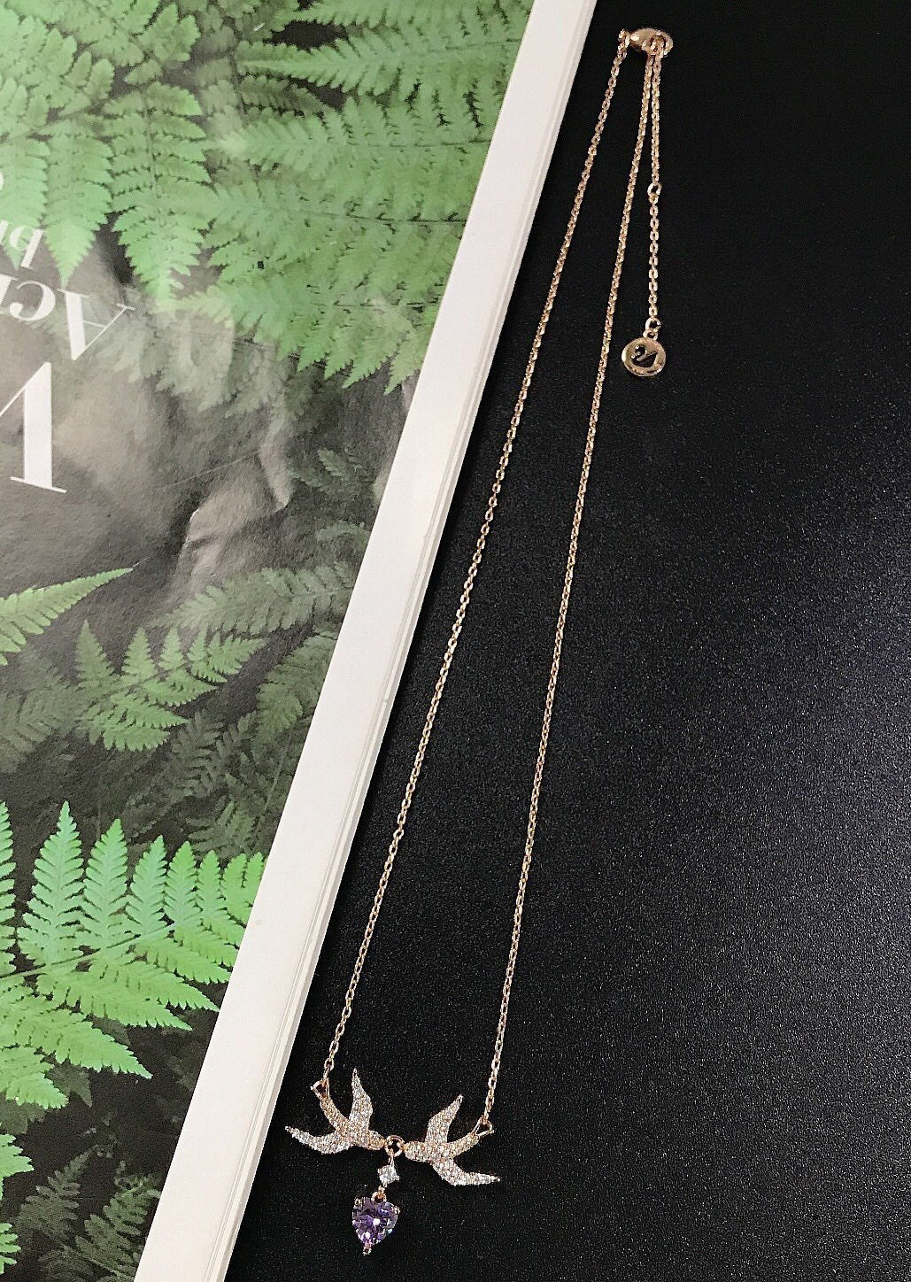 Fashion Lady Amethyst Necklace lbcase