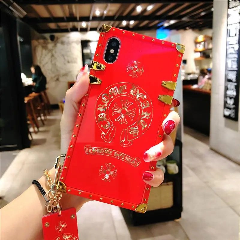 Luxury square phone case for iPhone lbcase