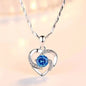 95 sterling silver necklace female ins clavicle pendant lbcase