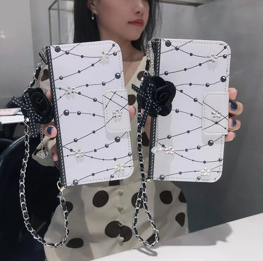 Fashion wallet Floral Clamshell Phone Case lbcase