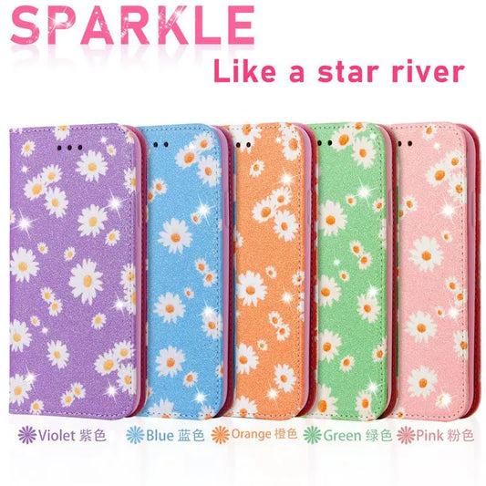 Luxurious Chrysanthemum Leather Case lbcase