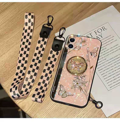 Rhinestone Butterfly  phone case For iphone lbcase