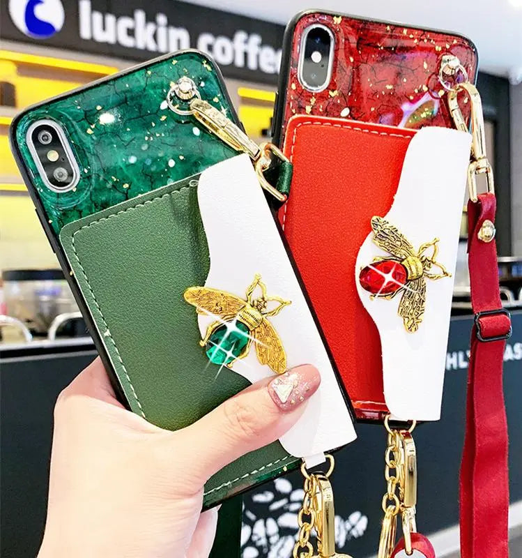 Gem Wallet Lanyard Phone Case lbcase