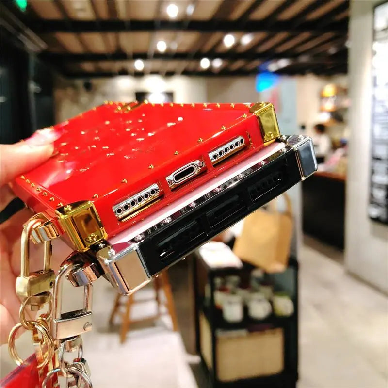 Luxury square phone case for iPhone lbcase