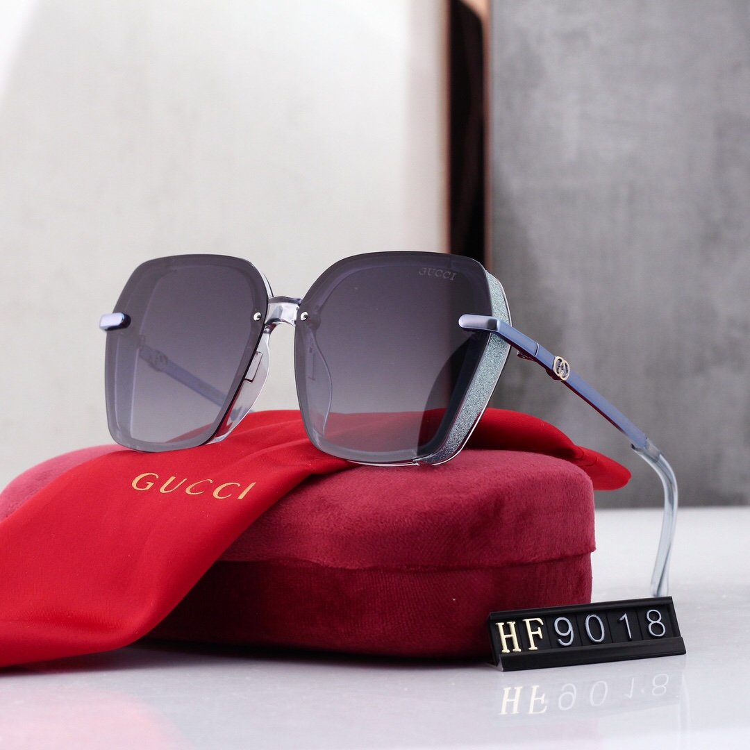 5 COLORS SQUARE FRAME SUNGLASSES lbcase