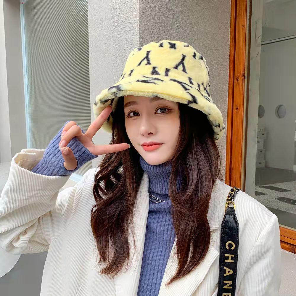 New fashion all-match fluffy warm fisherman hat lbcase