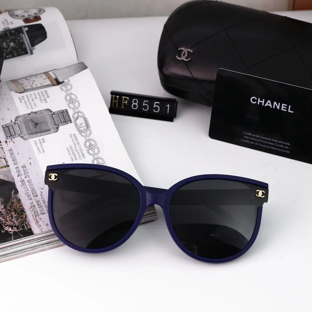 5 COLORS CAT EYES POLAZIRED SUNGLASSES for FEMALE lbcase