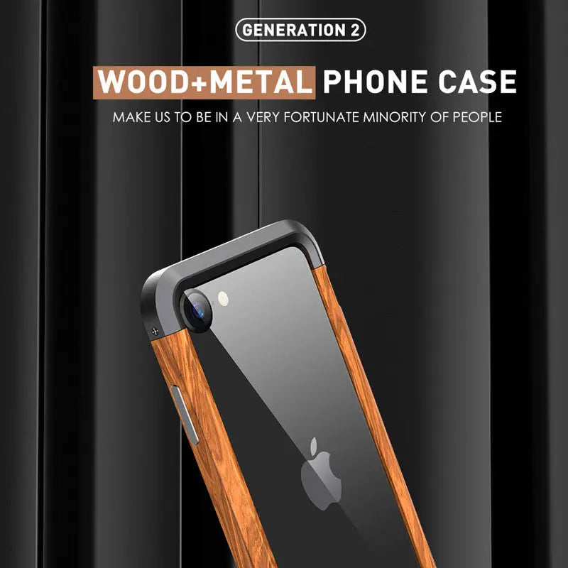 Aluminum Metal Wood Bumper Case lbcase