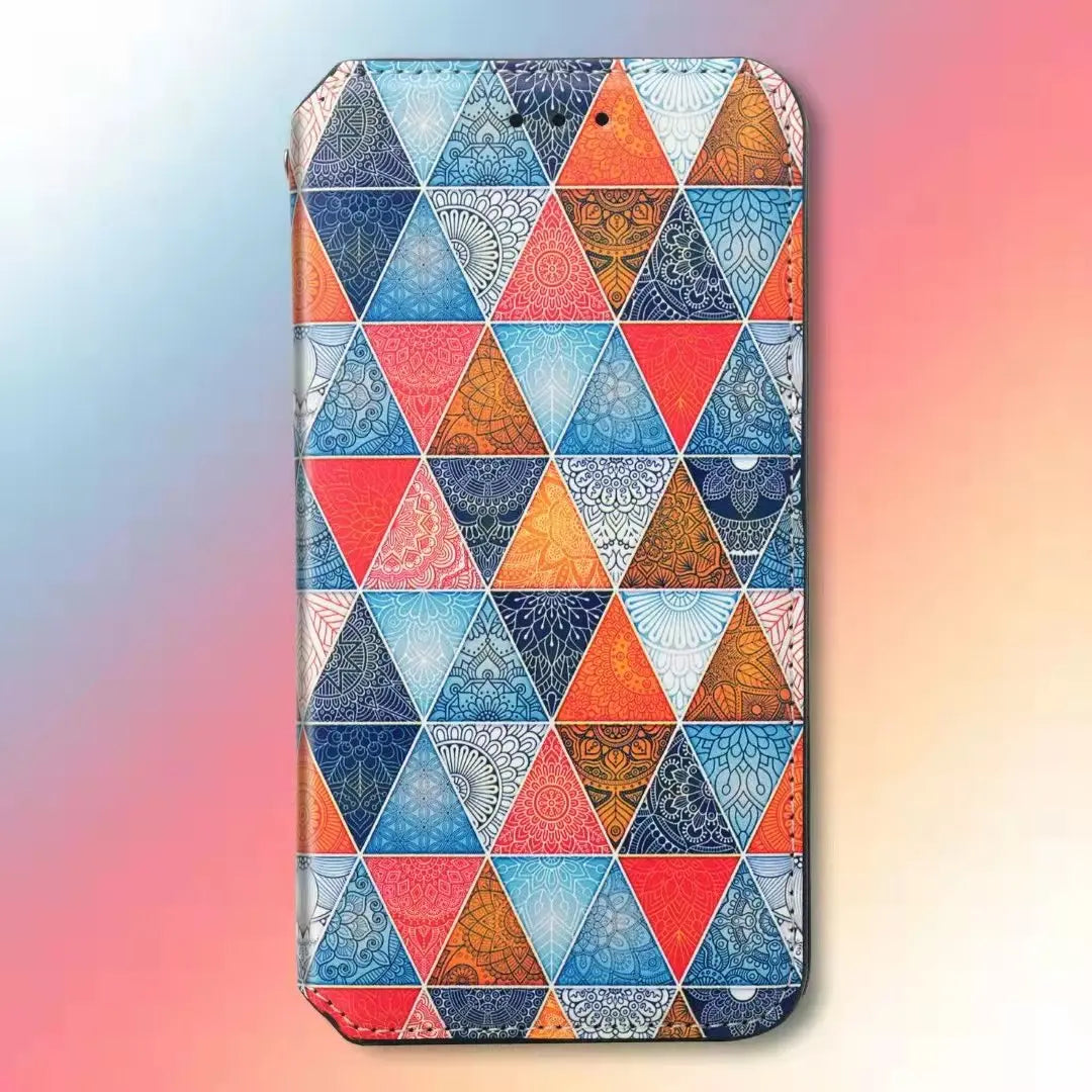 Fashion colorful cards leather phone case for Samsung lbcase