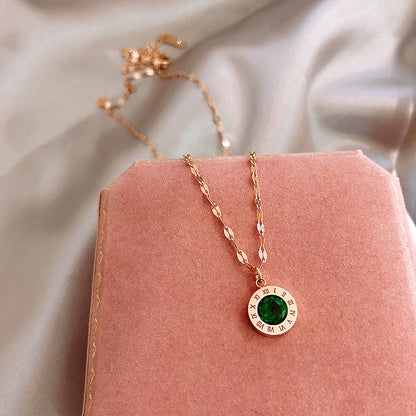 Fading titanium steel waist pendant necklace lbcase