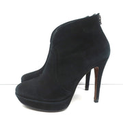 Alexandre Birman Platform Ankle Boots Black Suede Size 7 High Heel Booties