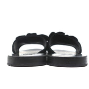 Ancient Greek Sandals Taygete Bow Slide Sandals Black Velvet Size 38