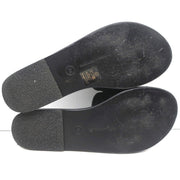 Ancient Greek Sandals Taygete Bow Slide Sandals Black Velvet Size 38