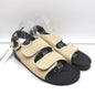 Arizona Love Apache Bandana Raffia Sandals Natural/Black Size 40 NEW