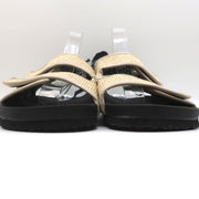 Arizona Love Apache Bandana Raffia Sandals Natural/Black Size 40 NEW