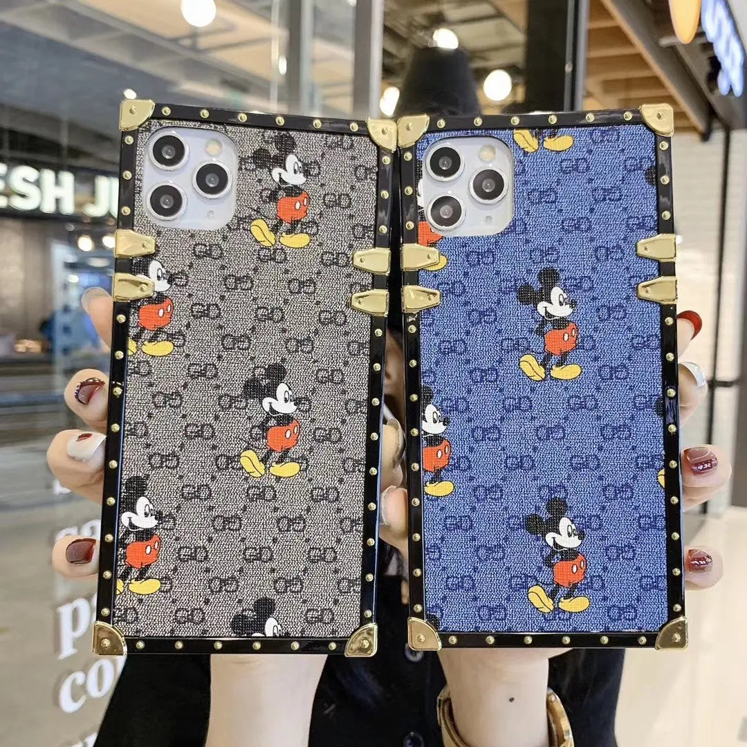 Fashion Mickey square phone case for iPhone lbcase