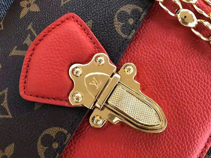 Metal Chain Leather Shoulder Bag lbcase
