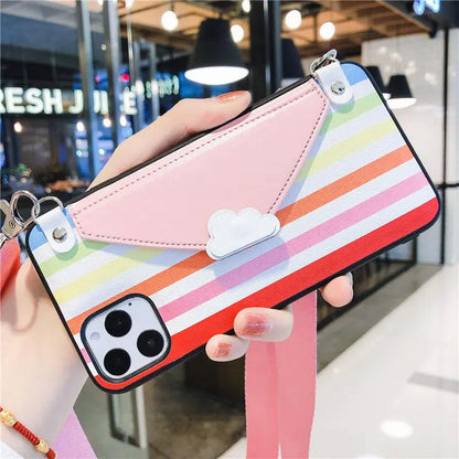 Cartoons Bracket Lanyard Phone Case lbcase