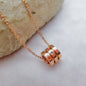 Fading titanium steel waist pendant necklace lbcase