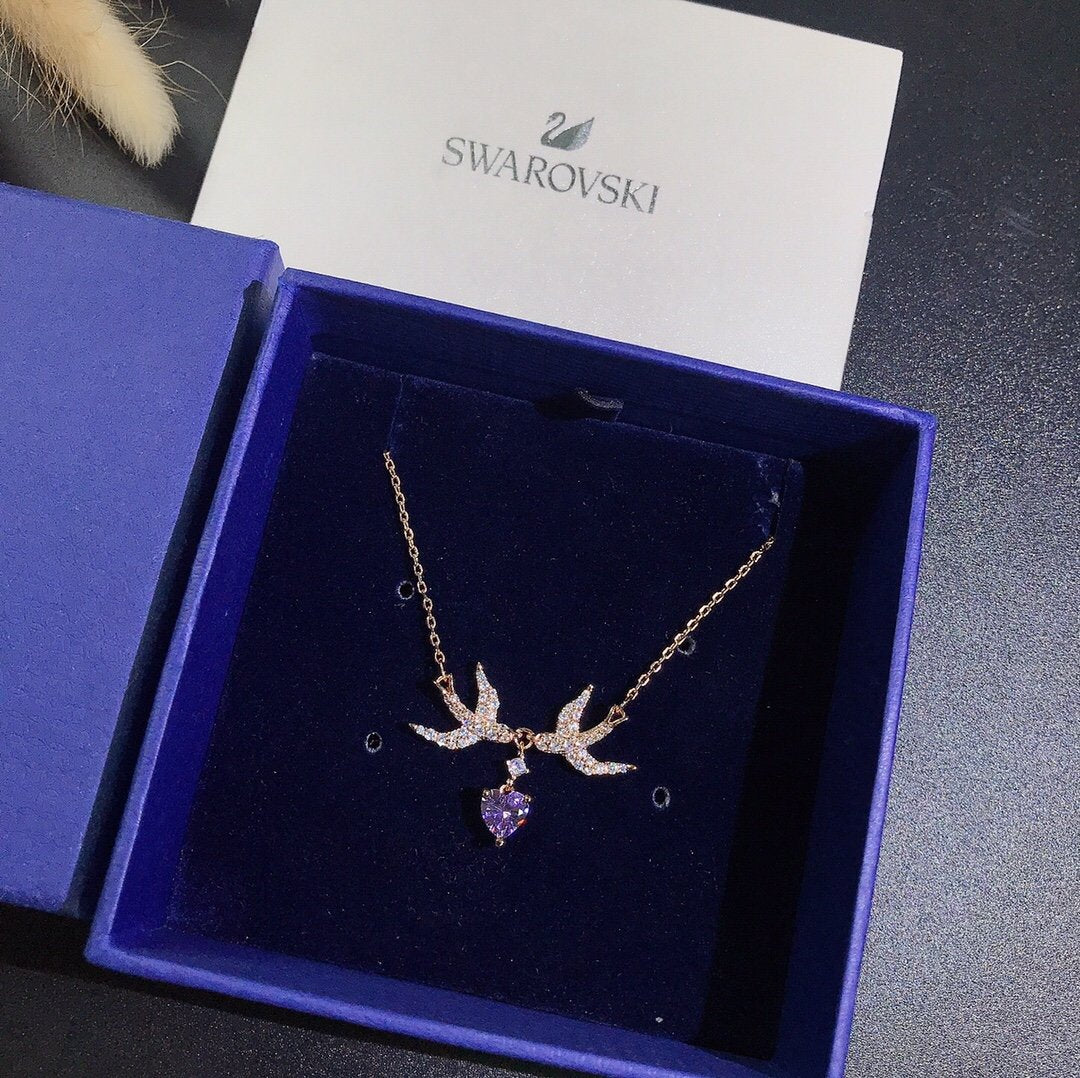 Fashion Lady Amethyst Necklace lbcase