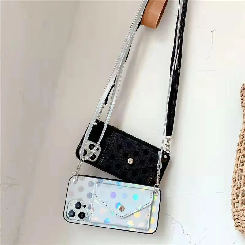 Fashion Polka Dot Coin Purse Phone Case for iphone lbcase