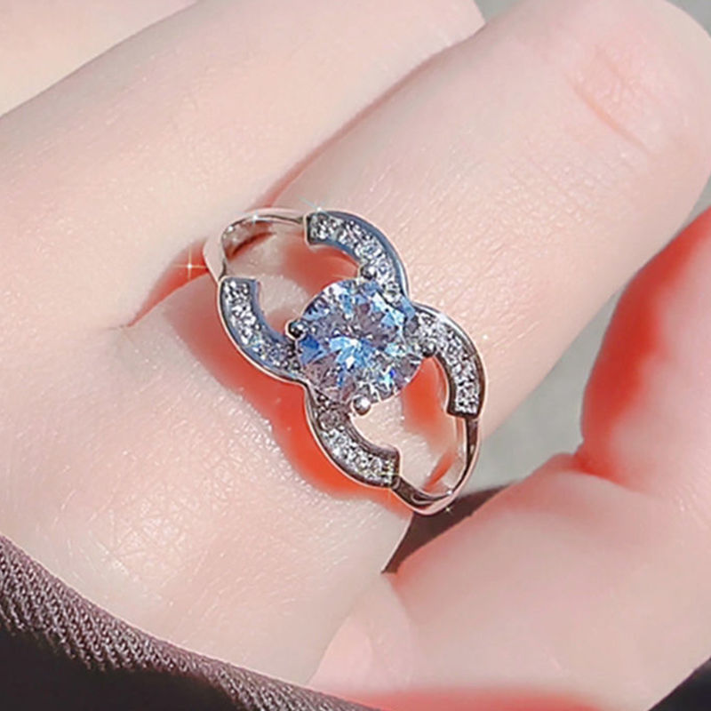 High-end luxury 2022 new super flash elegant French ring lbcase