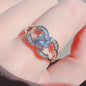 High-end luxury 2022 new super flash elegant French ring lbcase