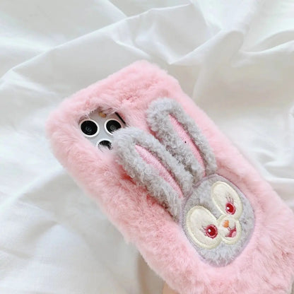 Plush rabbit phone case lbcase