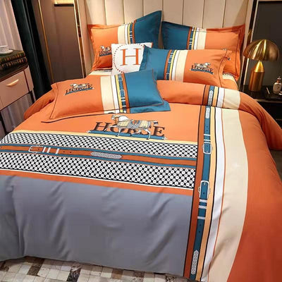 100% cotton thick four-piece quilt cover new product