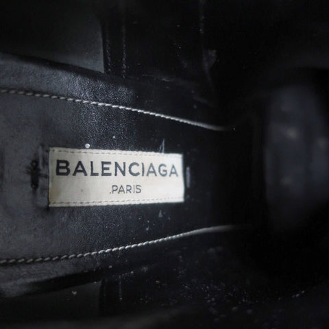 Balenciaga Studded Ankle Boots Dark Gray Suede Size 36.5 High Heel Booties