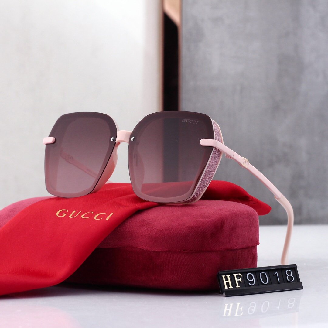 5 COLORS SQUARE FRAME SUNGLASSES lbcase
