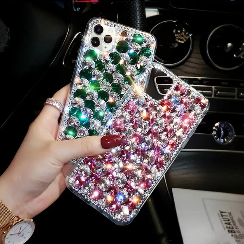 Shiny rhinestone phone case for iphone lbcase