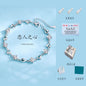 Four Leaf Clover Sterling Silver Heart Bracelet lbcase