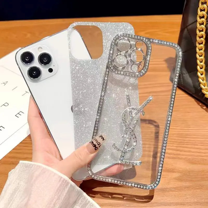Sparkling pink rhinestone phone case lbcase