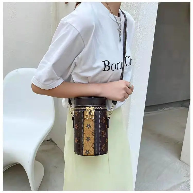 Diagonal printing bucket mobile phone bag lbcase