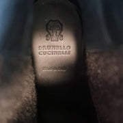 Brunello Cucinelli Sock-Gore Ankle Boots Teal Snakeskin Size 41 Block Heel
