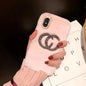 Fashion Rhinestone plush phone case lbcase