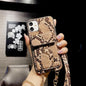 Snakeskin wallet chain phone case lbcase