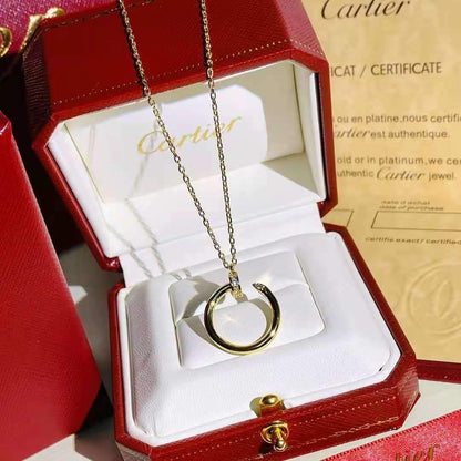 18K Women's Set Bracelet Ring Necklace Three-piece Set lbcase