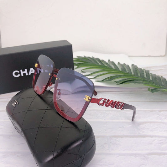 GRADIENT COLOR FEMALE OUTDOOR SUNGLASSES lbcase