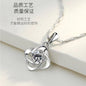 95 sterling silver necklace female ins clavicle pendant lbcase