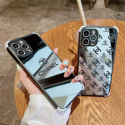 Four-corner anti-drop mirror phone case For iphone lbcase