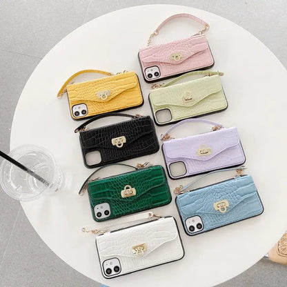 Crocodile pattern card case phone case lbcase