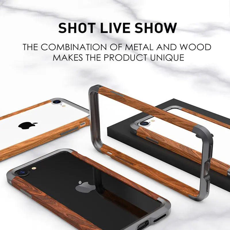 Aluminum Metal Wood Bumper Case lbcase