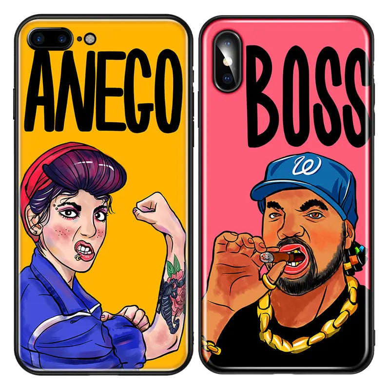 Personality Print Tempered Glass Case lbcase