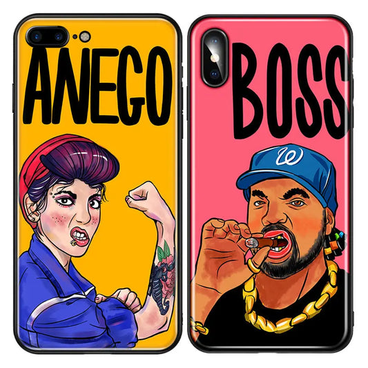 Personality Print Tempered Glass Case lbcase