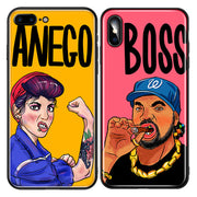 Personality Print Tempered Glass Case